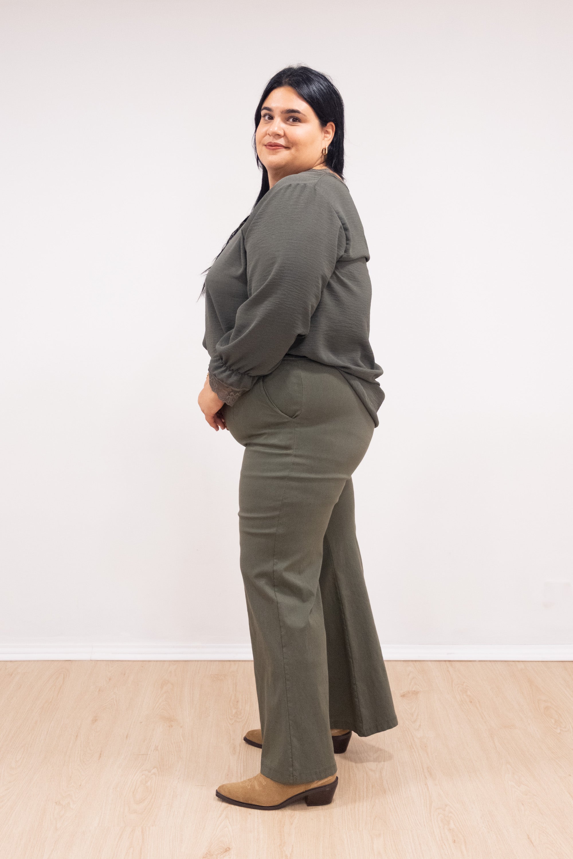 Calças Wonder 7.0 verde tropa