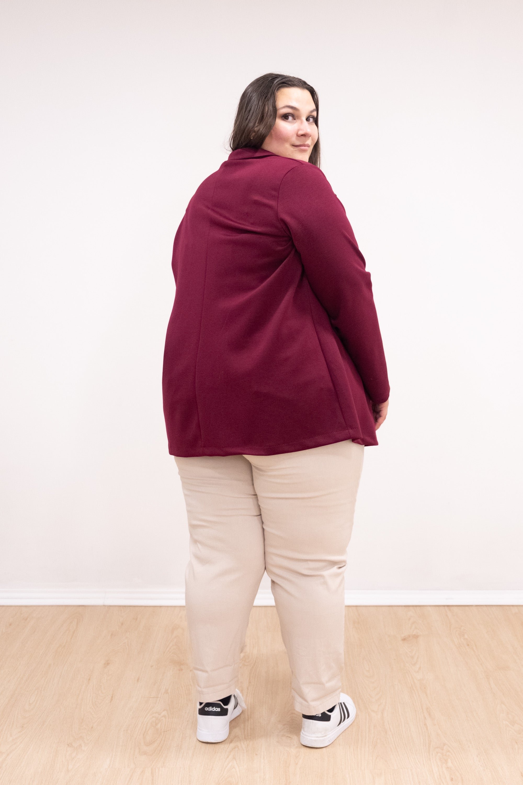 Blazer viscose bordô