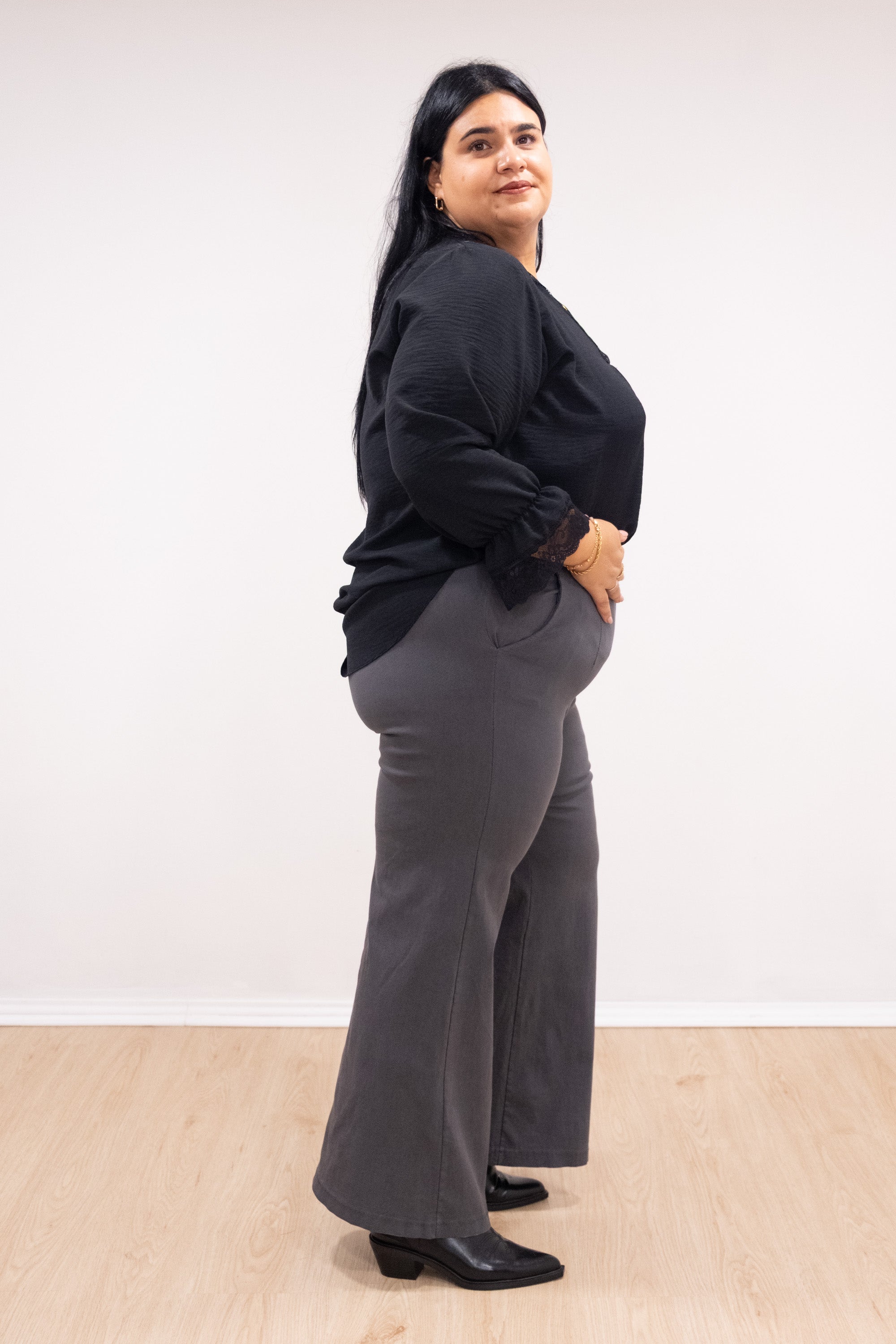 Calças Wonder 7.0 cinza escura