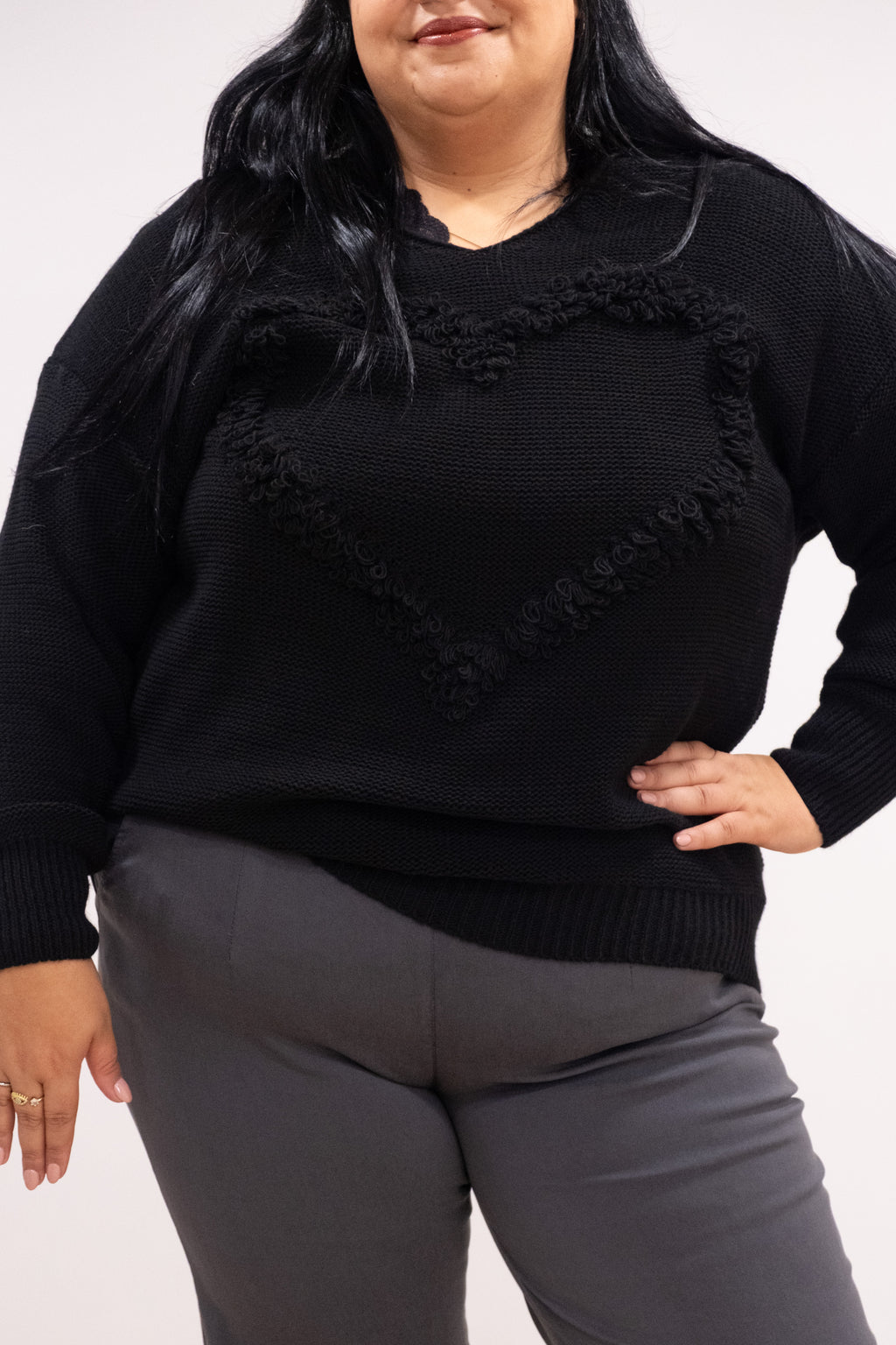 Camisola malha com coração