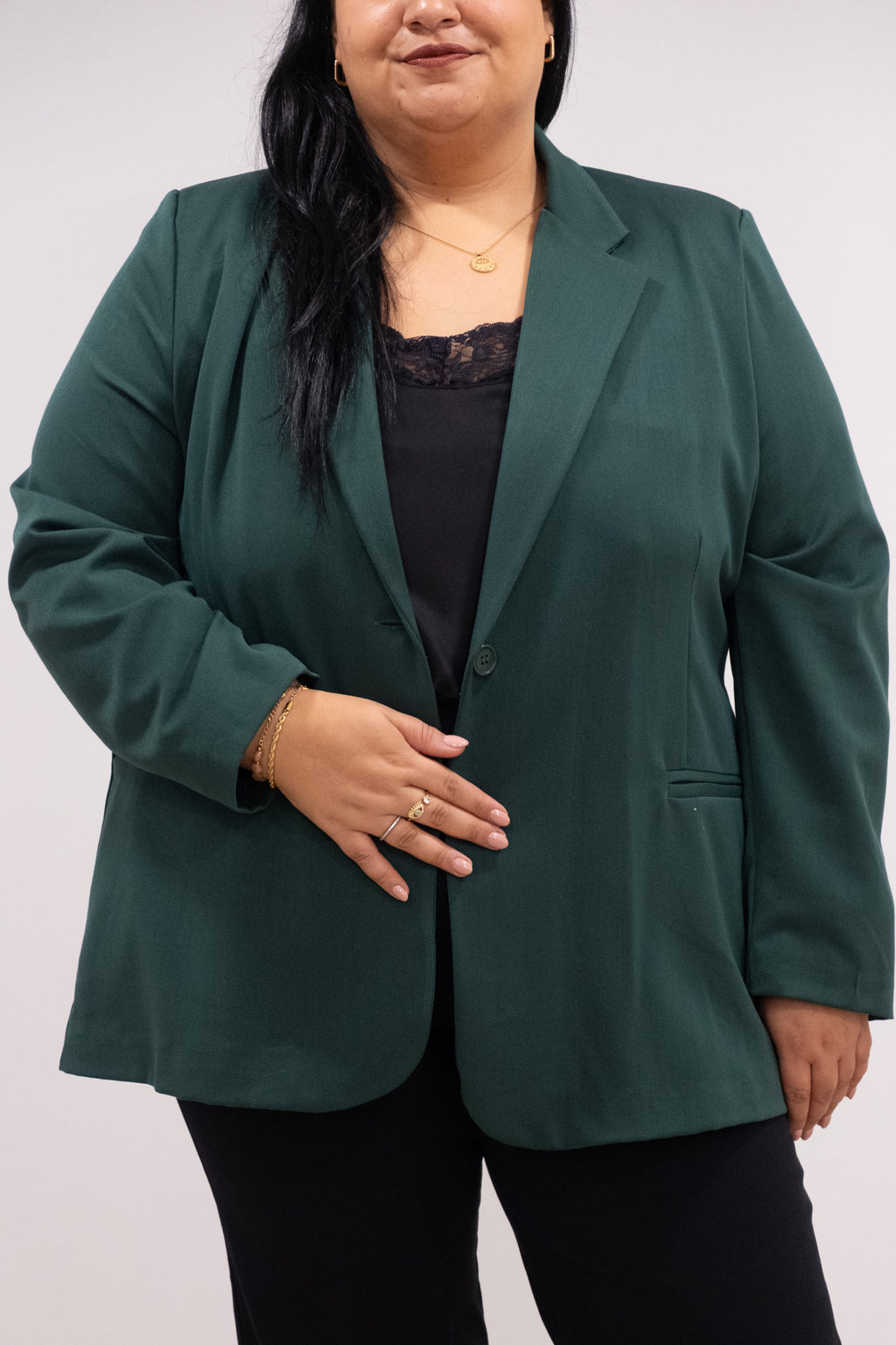 Blazer alfaiataria verde floresta