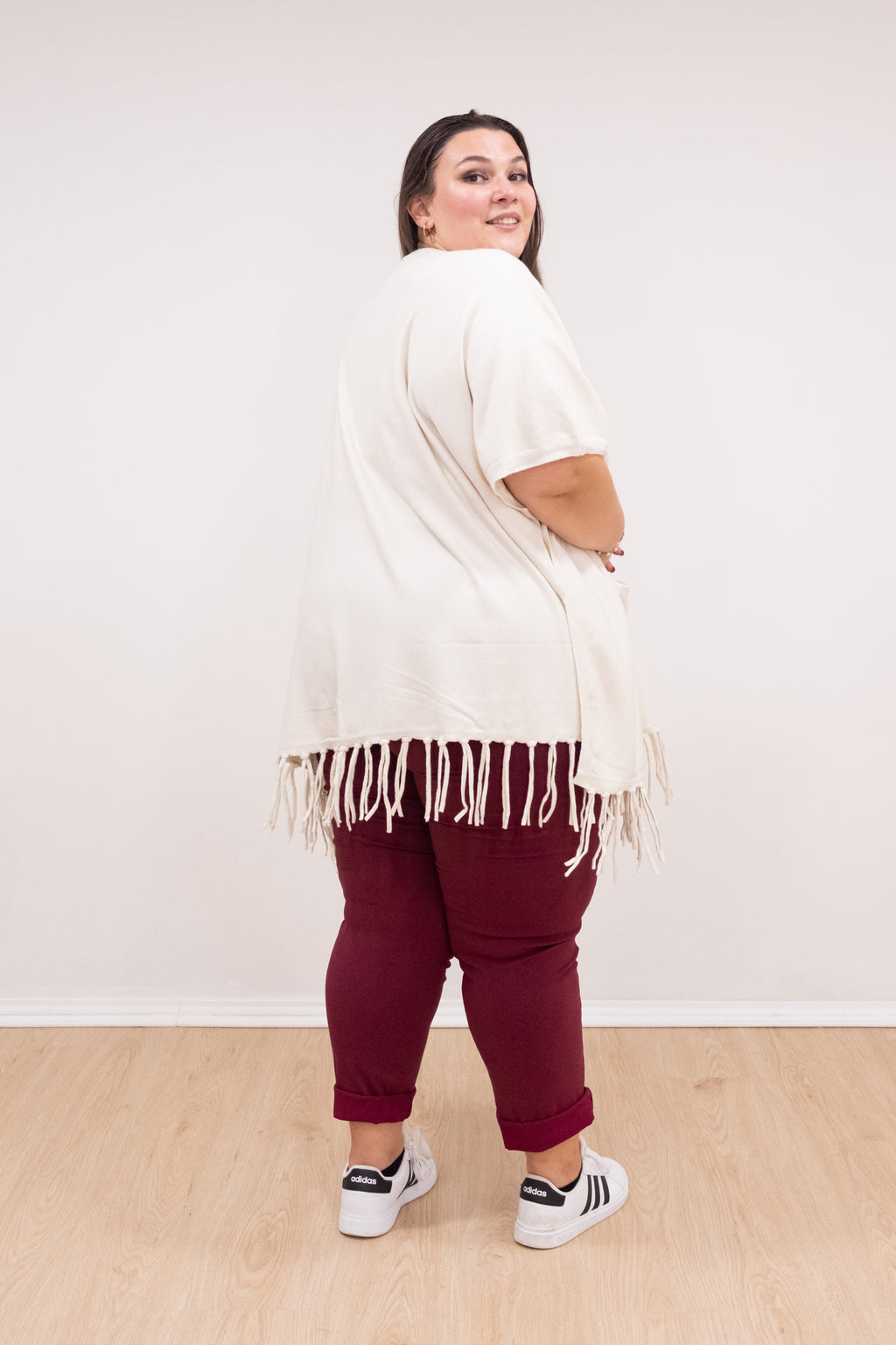 Poncho malha pérola