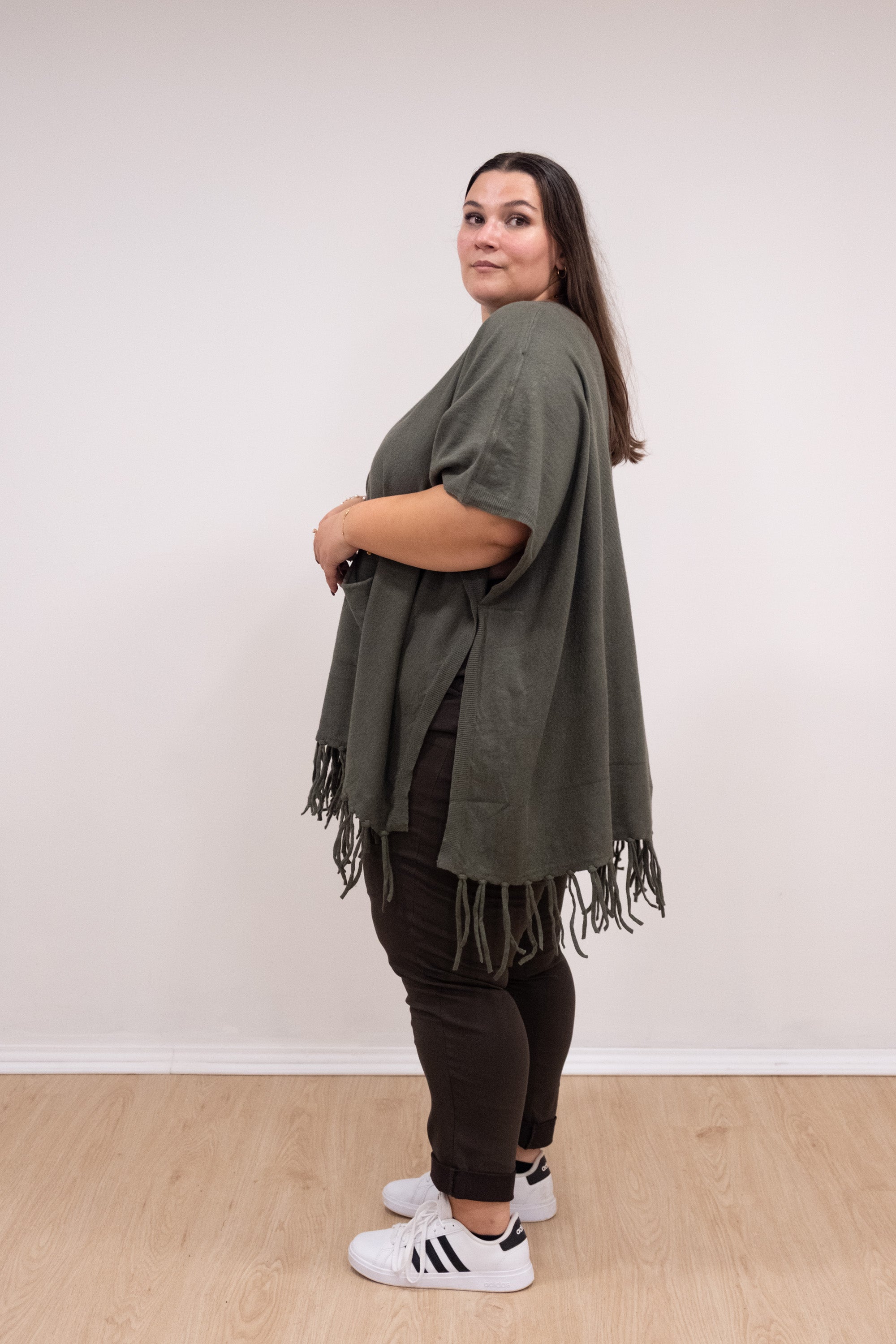 Poncho malha verde tropa