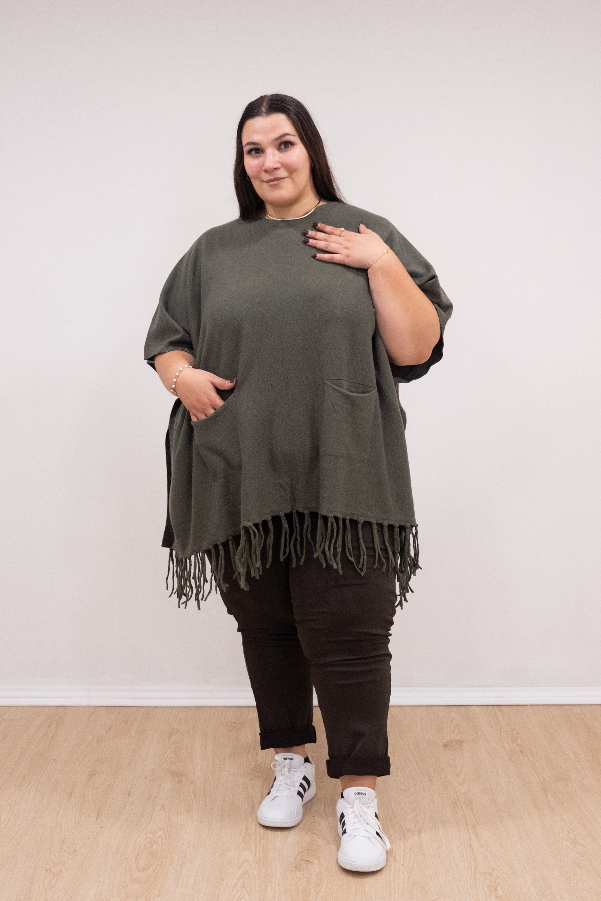 Poncho malha verde tropa